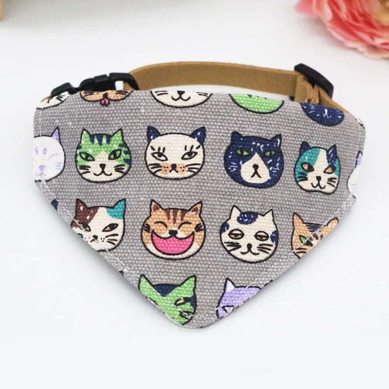 Adjustable Cat & Dog Bandana Collar A0196