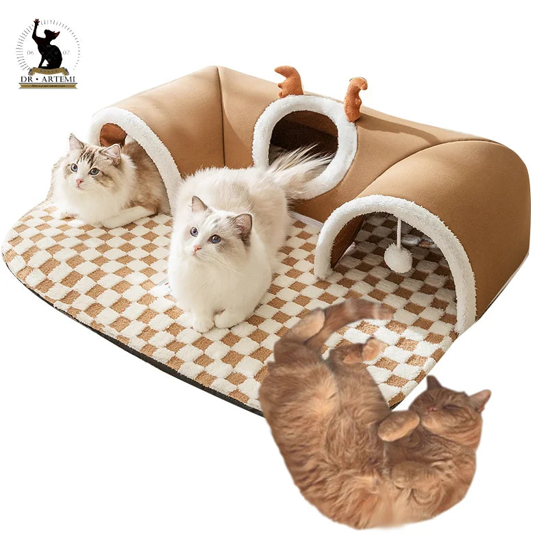 Cat Tunnel Bed House A0388