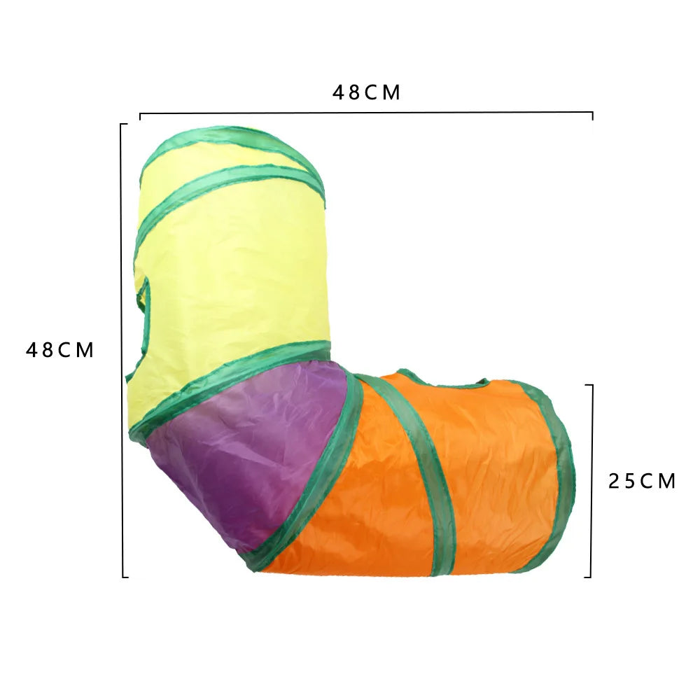 Foldable Cat Tunnel S-Shaped Play Toy A0218