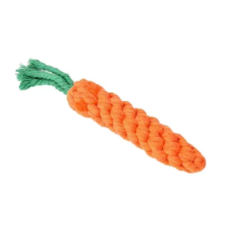 Carrot Rope Toy – Durable Chew for Dogs A0215