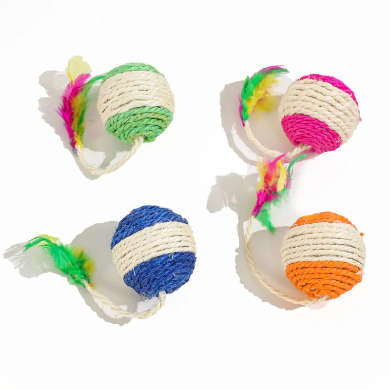 Sisal Scratching Ball Toy A0239