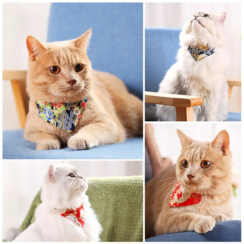 Adjustable Cat & Dog Bandana Collar A0196