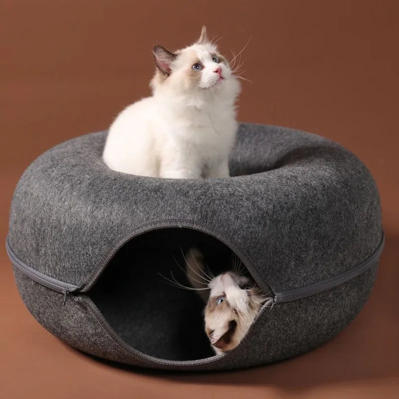 Donut Cat Bed & Tunnel A0252