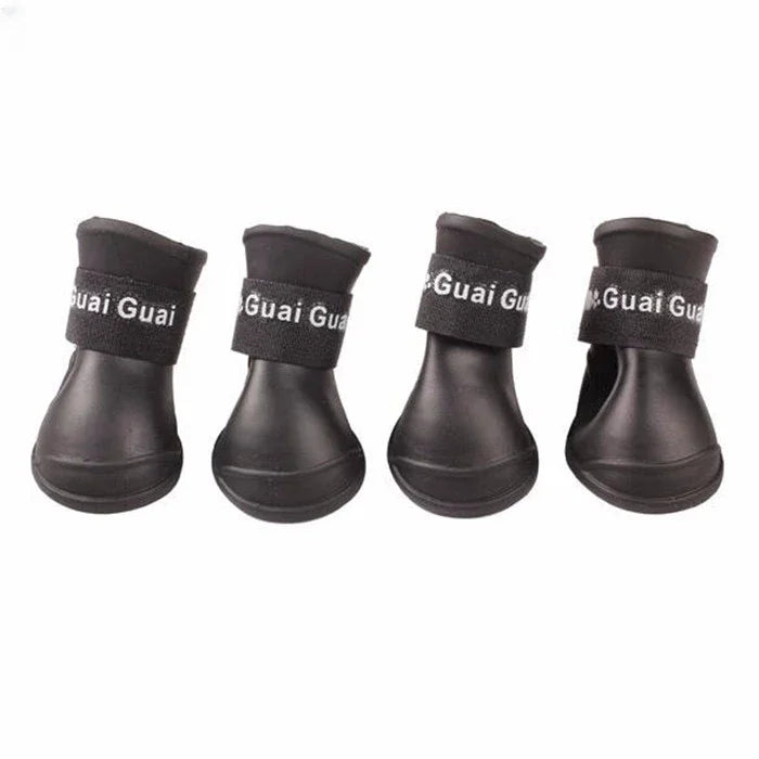 4pcs Dog Rain Boots A0082