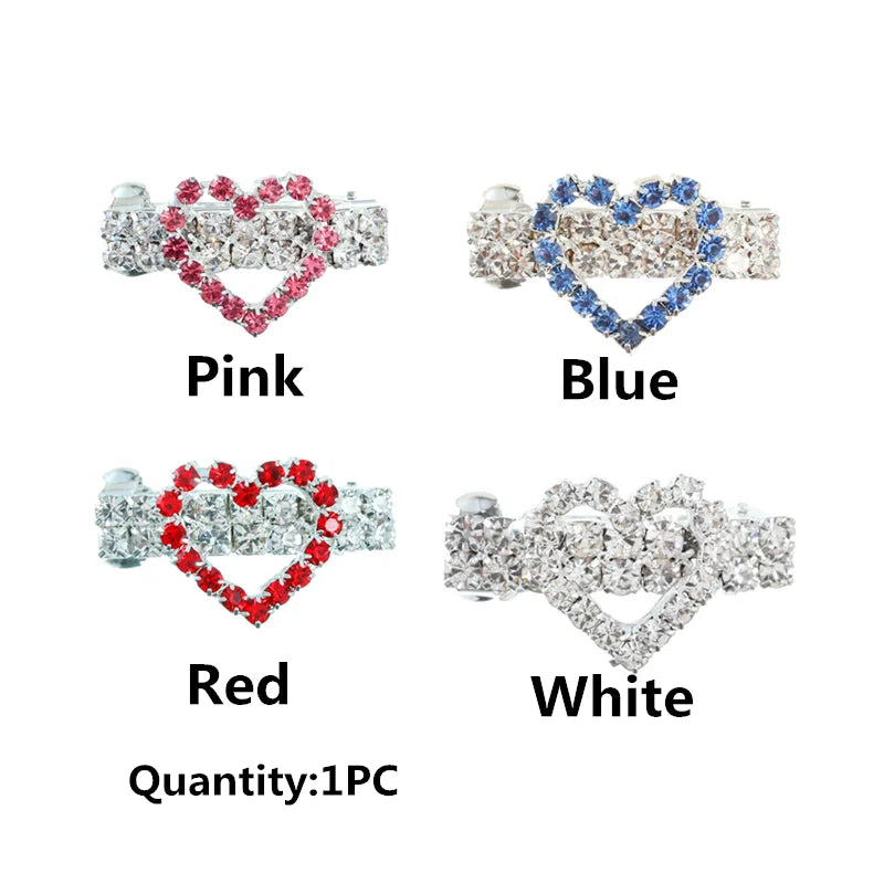 Fashion Rhinestone Pet Hair Clip A0212