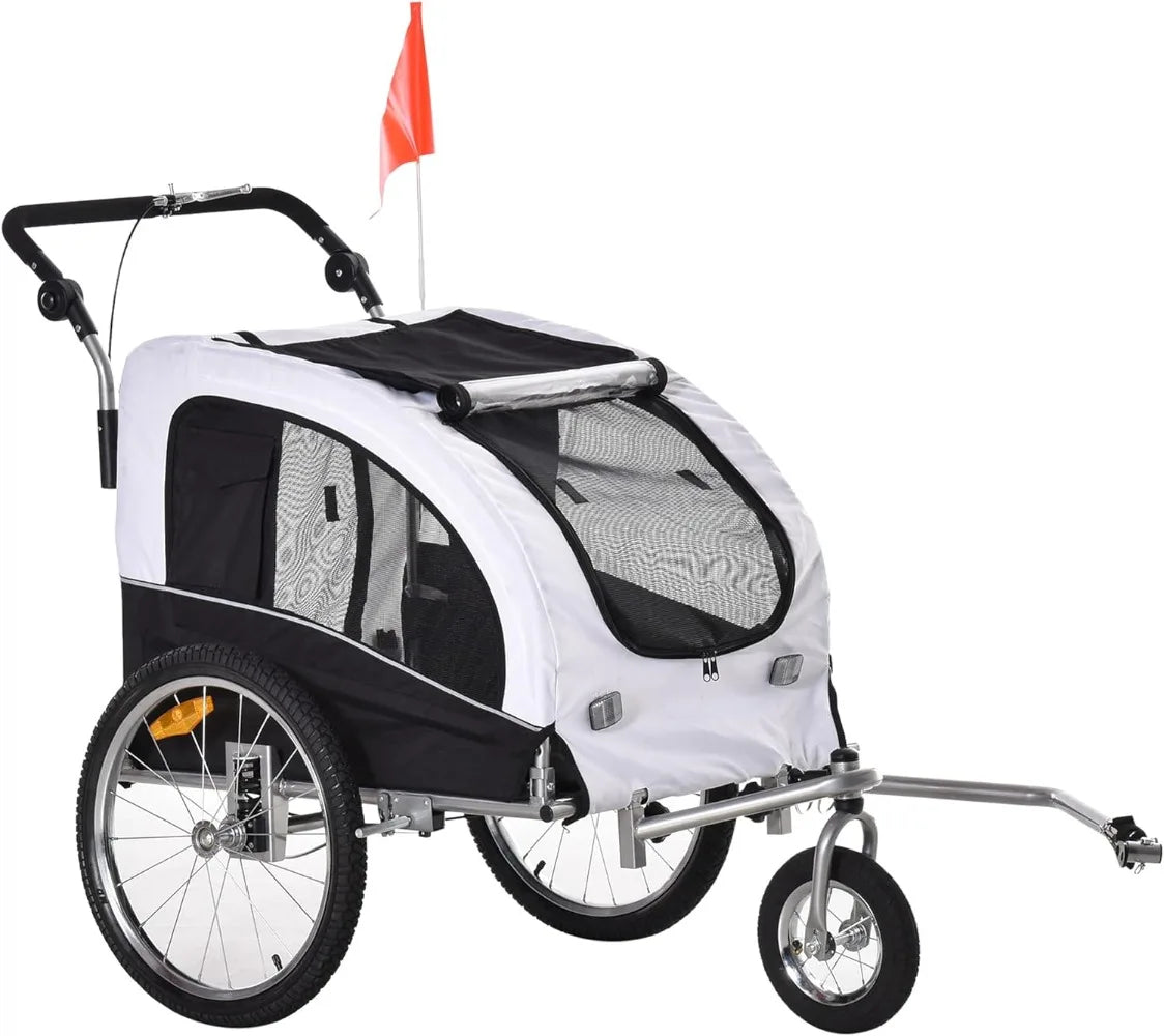 2-in-1 Dog Bike Trailer Stroller A0077