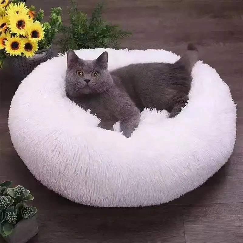 Round Plush Cat Bed A0050