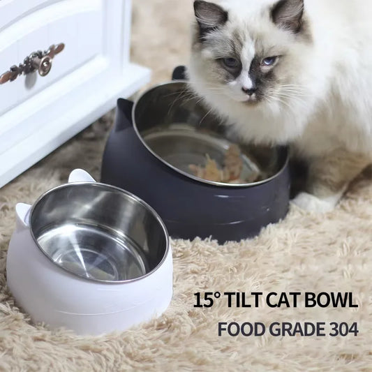 Stainless Steel Double Cat Bowl  A0370