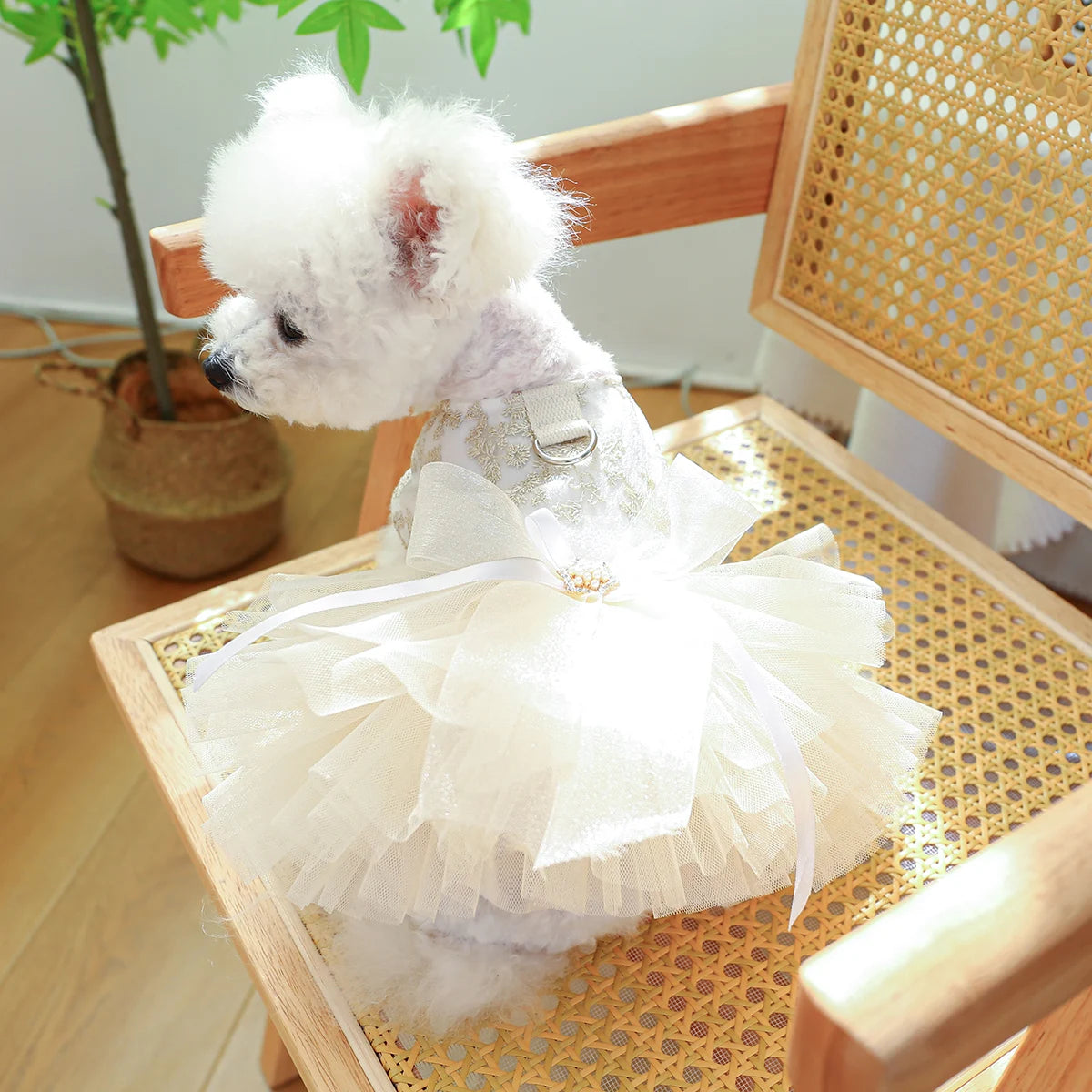 Breathable Pet Wedding Dress A0401