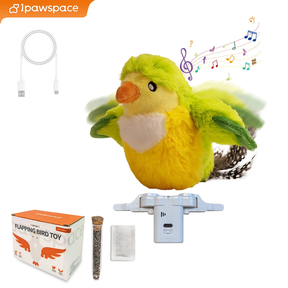 Interactive Flapping Bird Cat Toy A0192