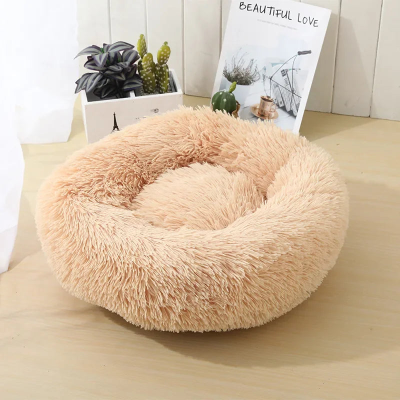 Round Plush Cat Bed A0050