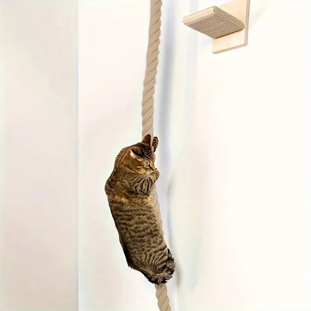 Wall-Mounted Cat Climbing Rope A0286