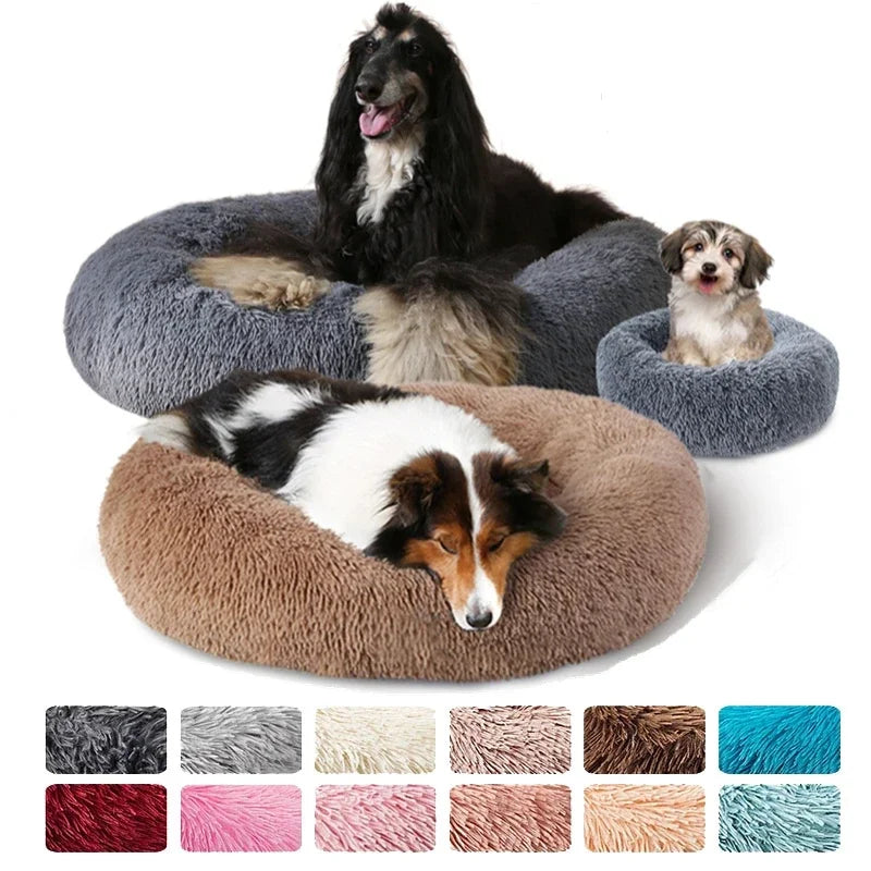 Round Plush Cat Bed A0050