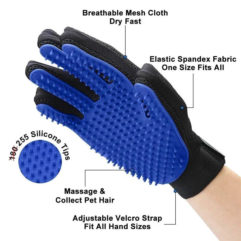 Silicone Pet Grooming Gloves.A0112