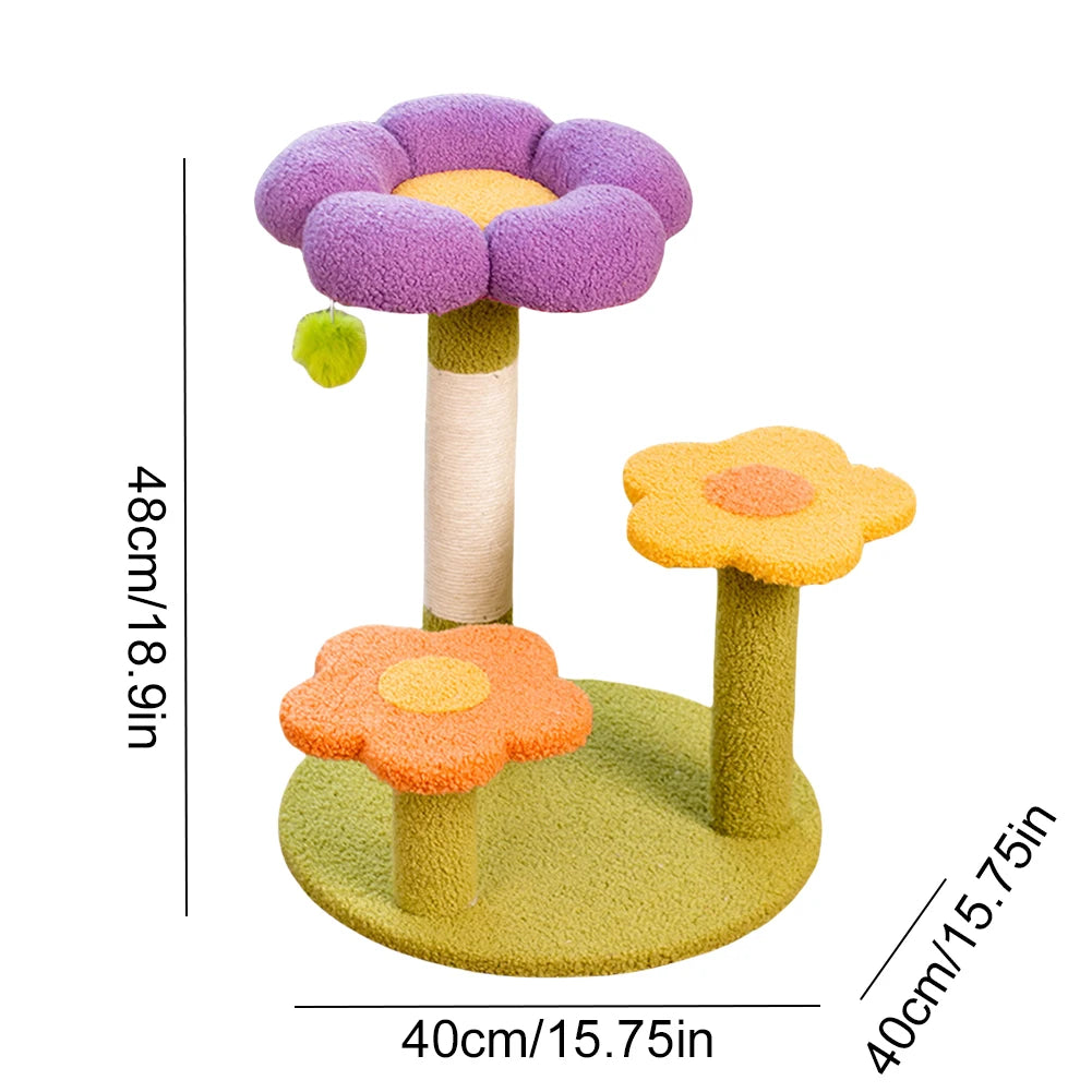 Flower Cat Tree Tower A0258