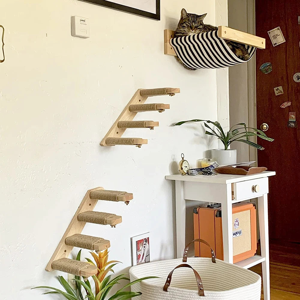 Wall-Mounted Cat Climbing Shelf A0268