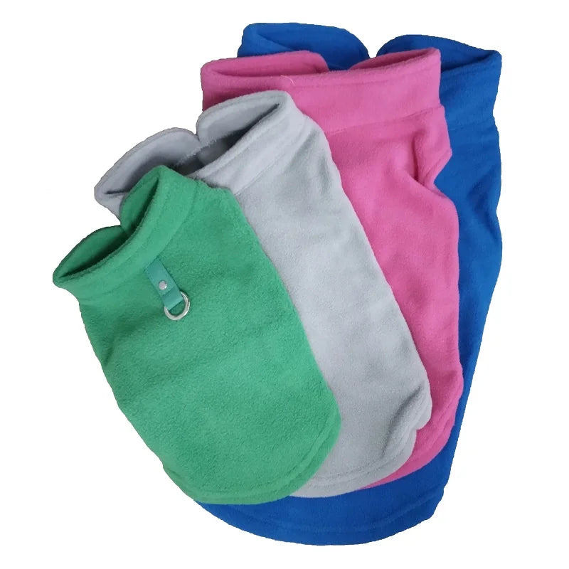 Winter Frenchie Fleece Vest for Small Pets A0143