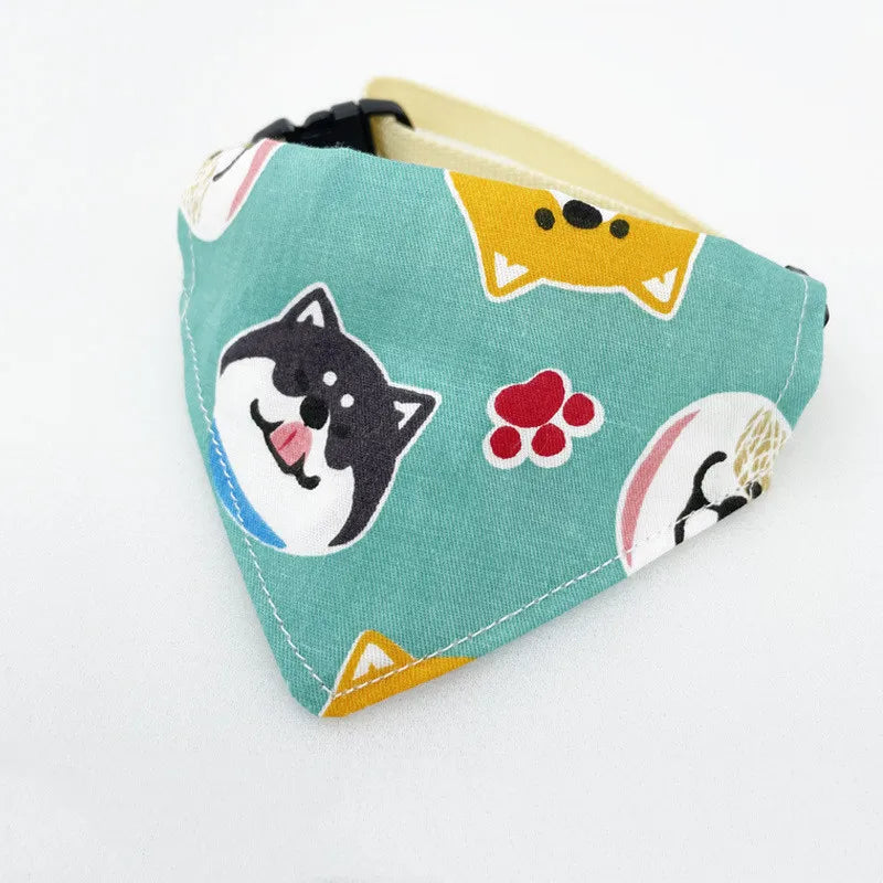 Adjustable Cat & Dog Bandana Collar A0196