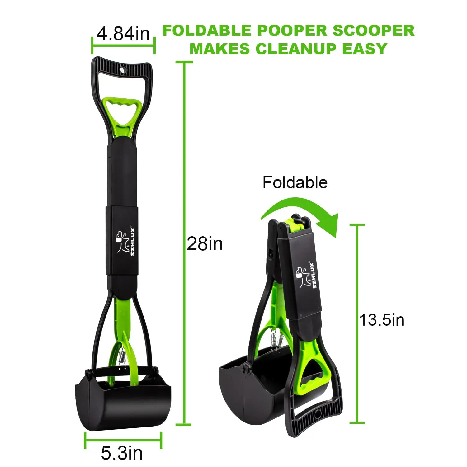 Dog Pooper Scooper Long Handle Foldable A0426