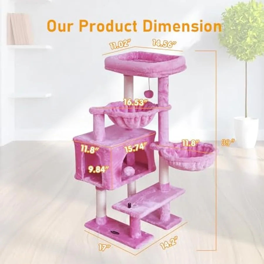 Cat Tree with Sisal Post & Hammock A0311