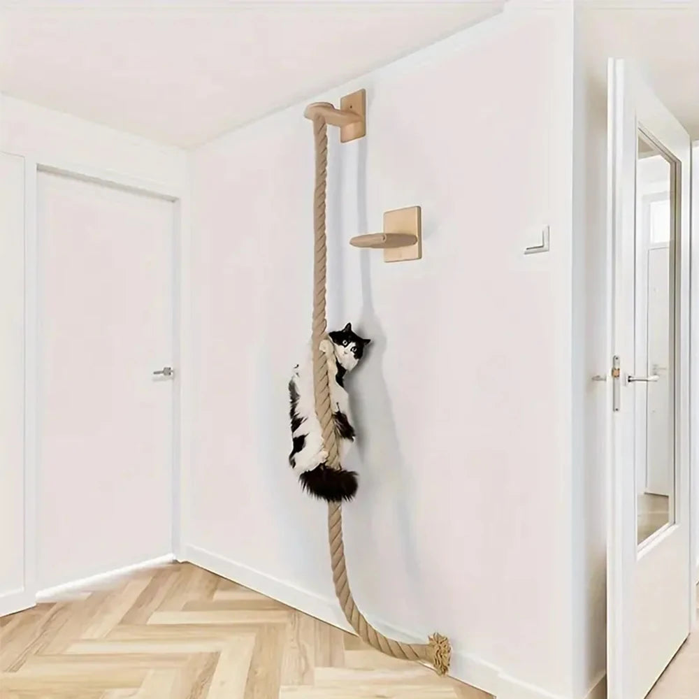 Wall-Mounted Cat Climbing Rope A0286