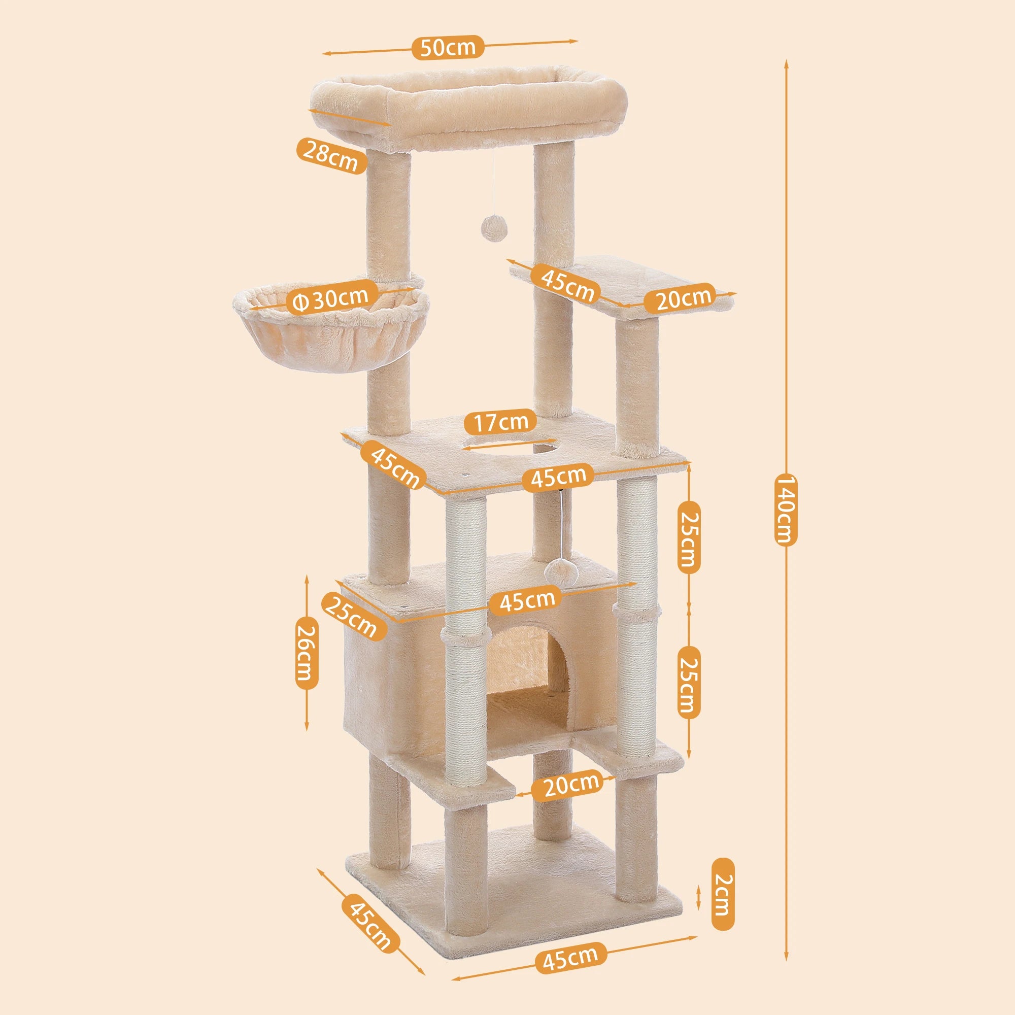 Cat Climbing Frame Scratching Post Tree Toy Gym A0289