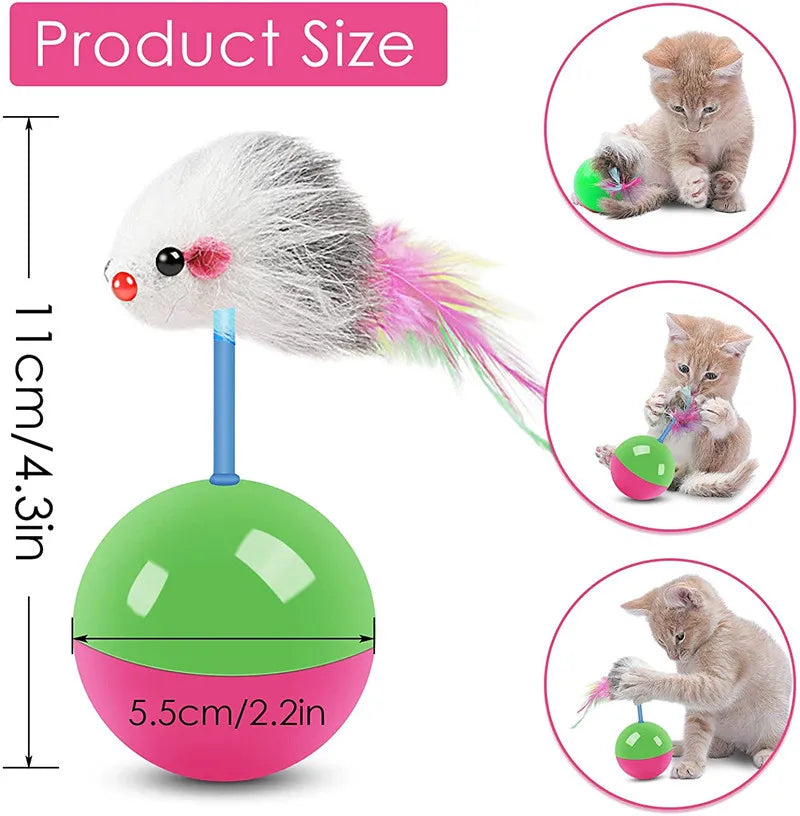 Fun Cat Toy Set – Mouse & Teaser A0394