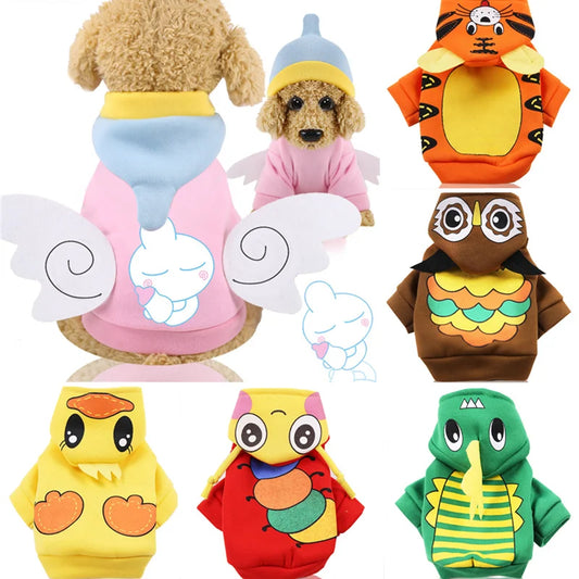 Cartoon Winter Dog Hoodie A0089