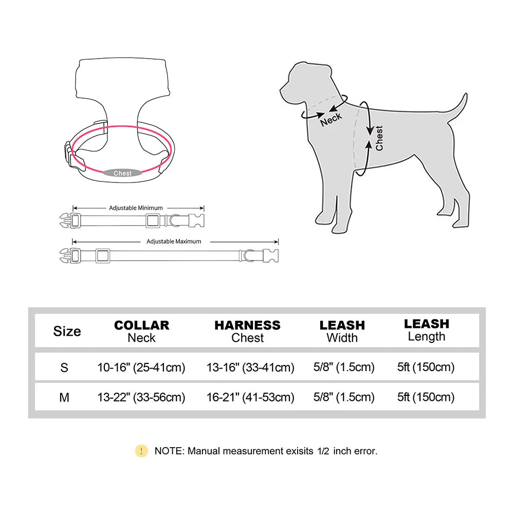 Bowknot Dog Harness Set A0034