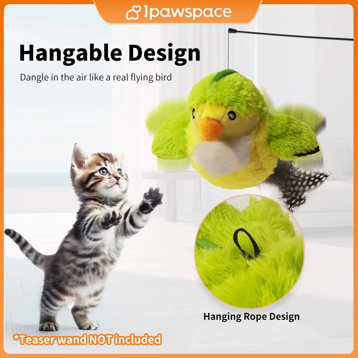 Interactive Flapping Bird Cat Toy A0192