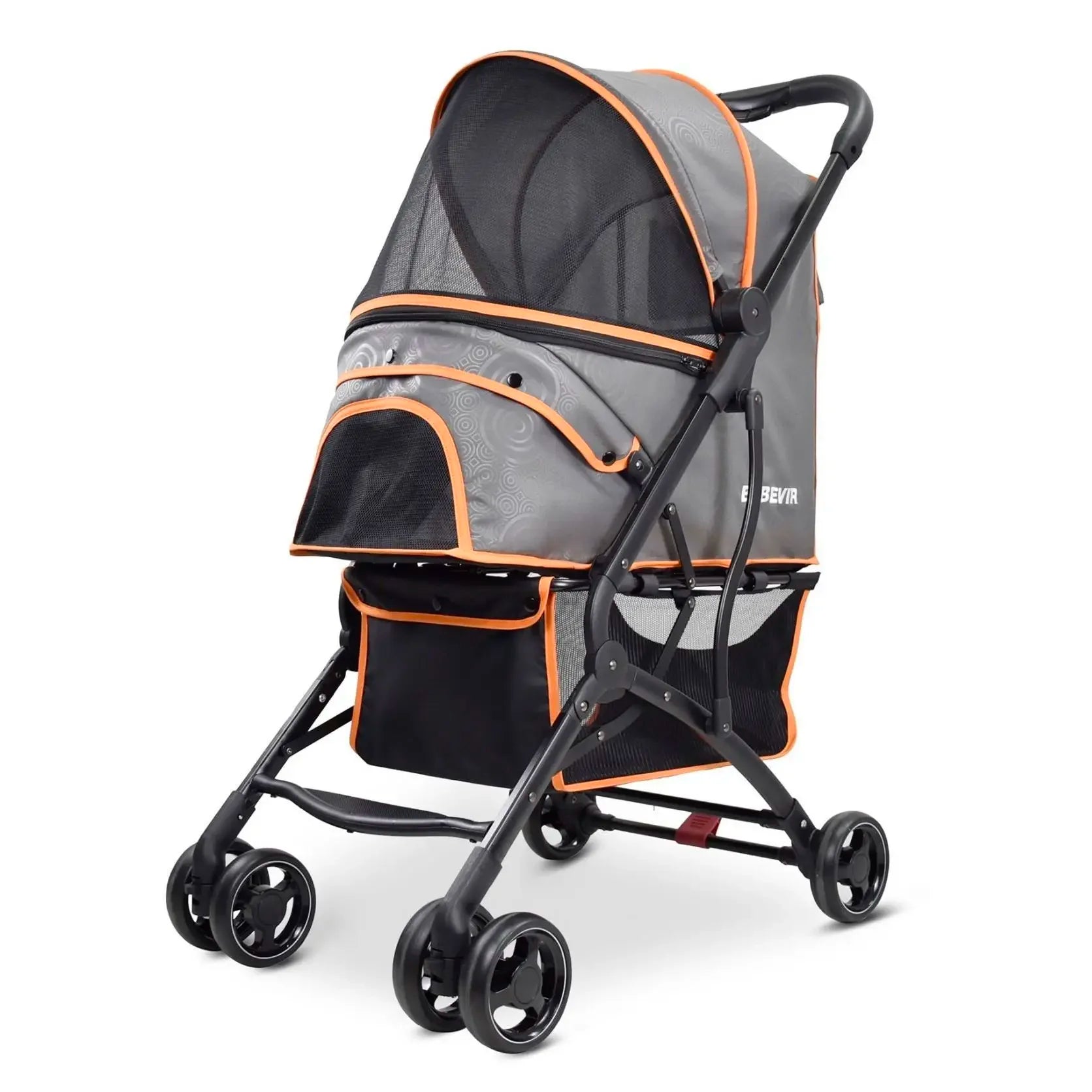 Foldable Pet Stroller, Shock-Absorbing. A0013