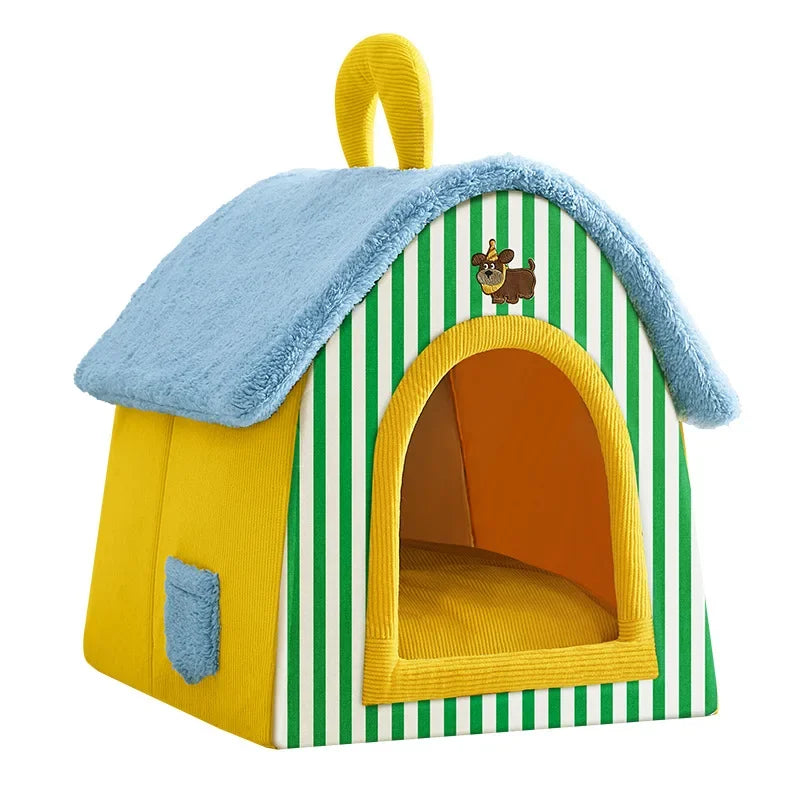 Foldable Dog House Warm Pet Bed A0386