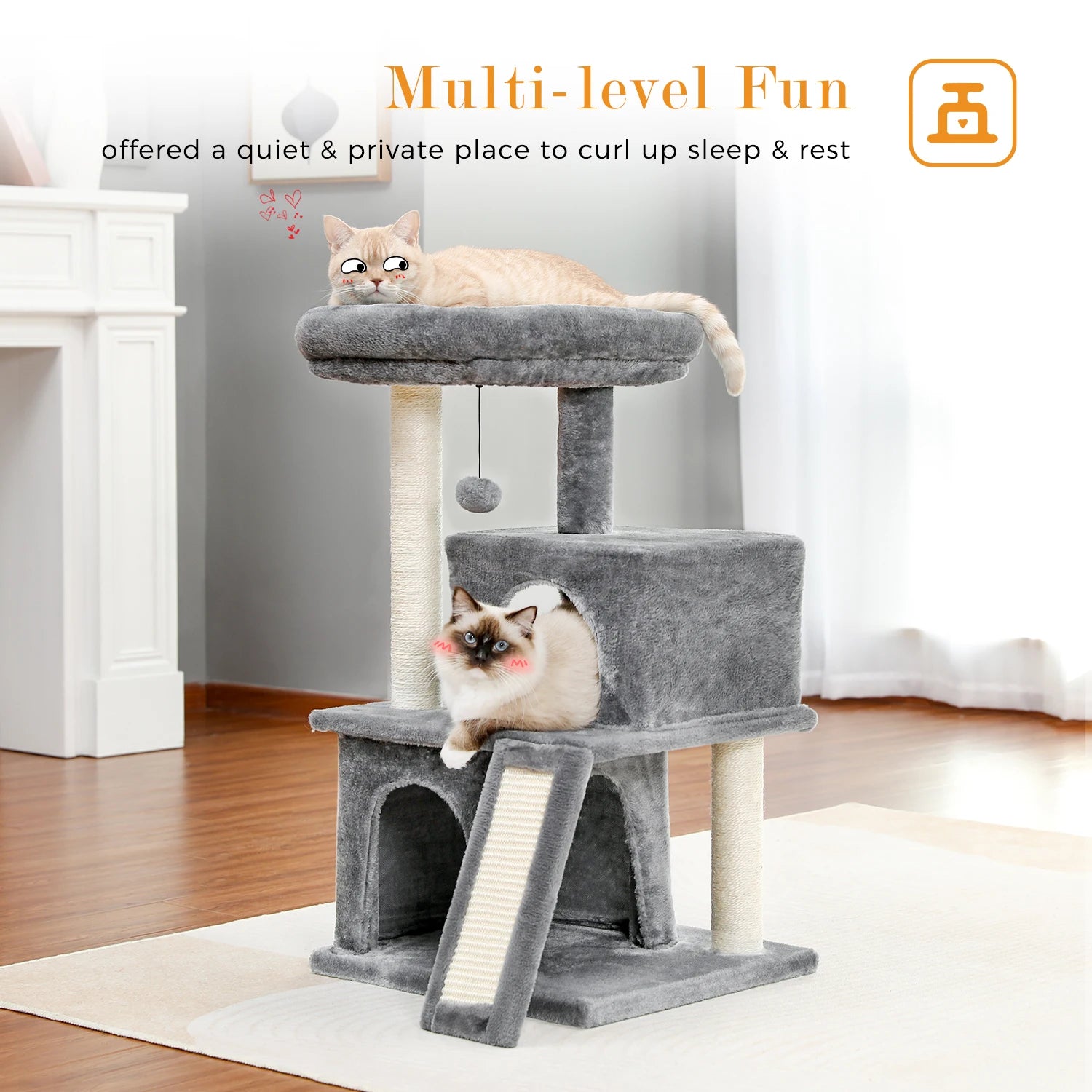 Cat Climbing Frame Scratching Post Tree Toy Gym A0289