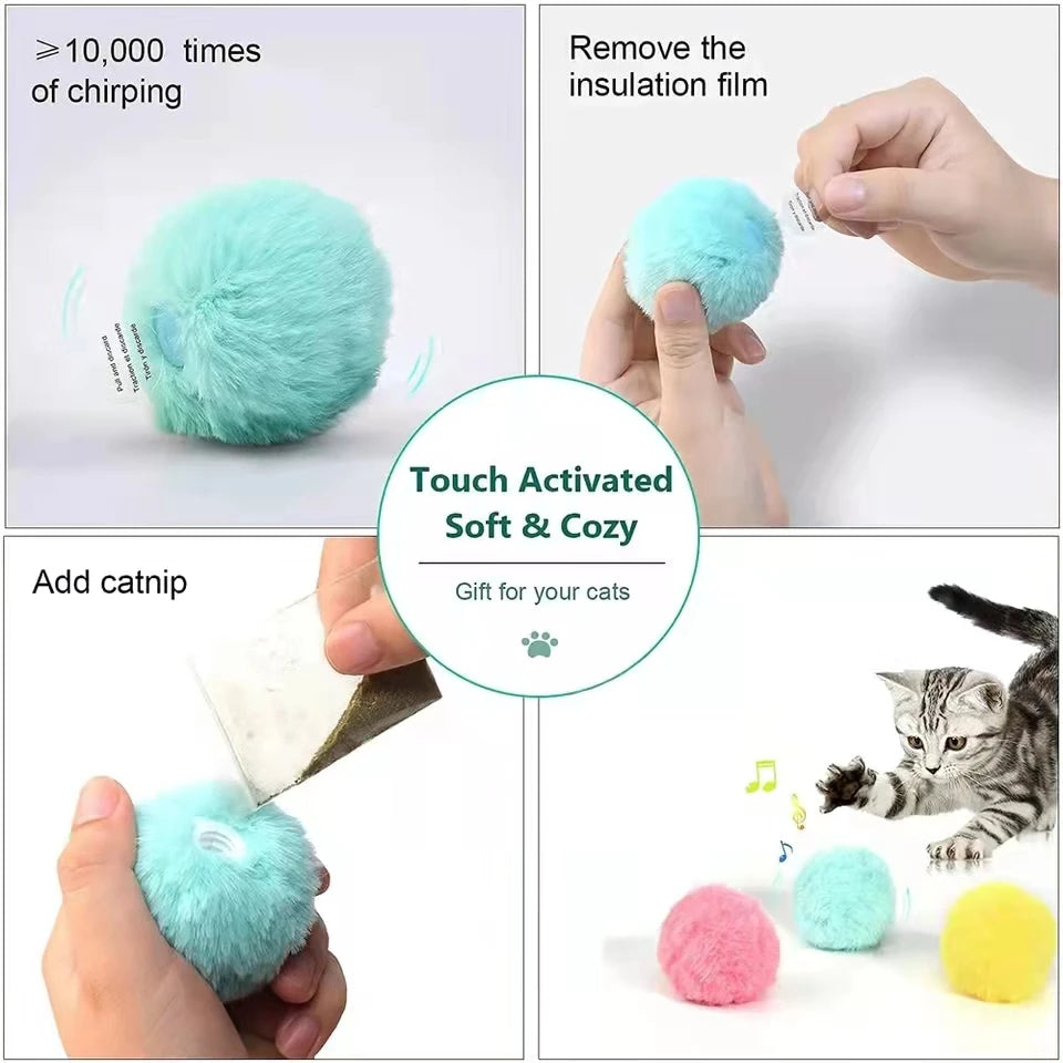 Interactive Electric Catnip Toy Ball A0306