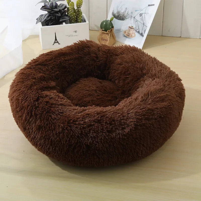 Round Plush Cat Bed A0050