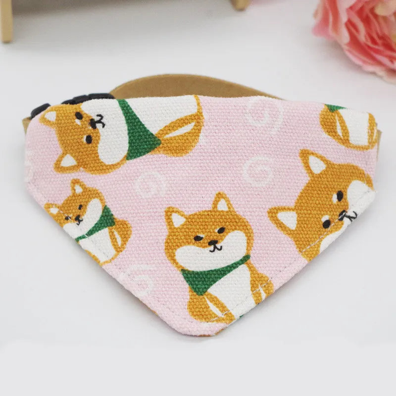 Adjustable Cat & Dog Bandana Collar A0196