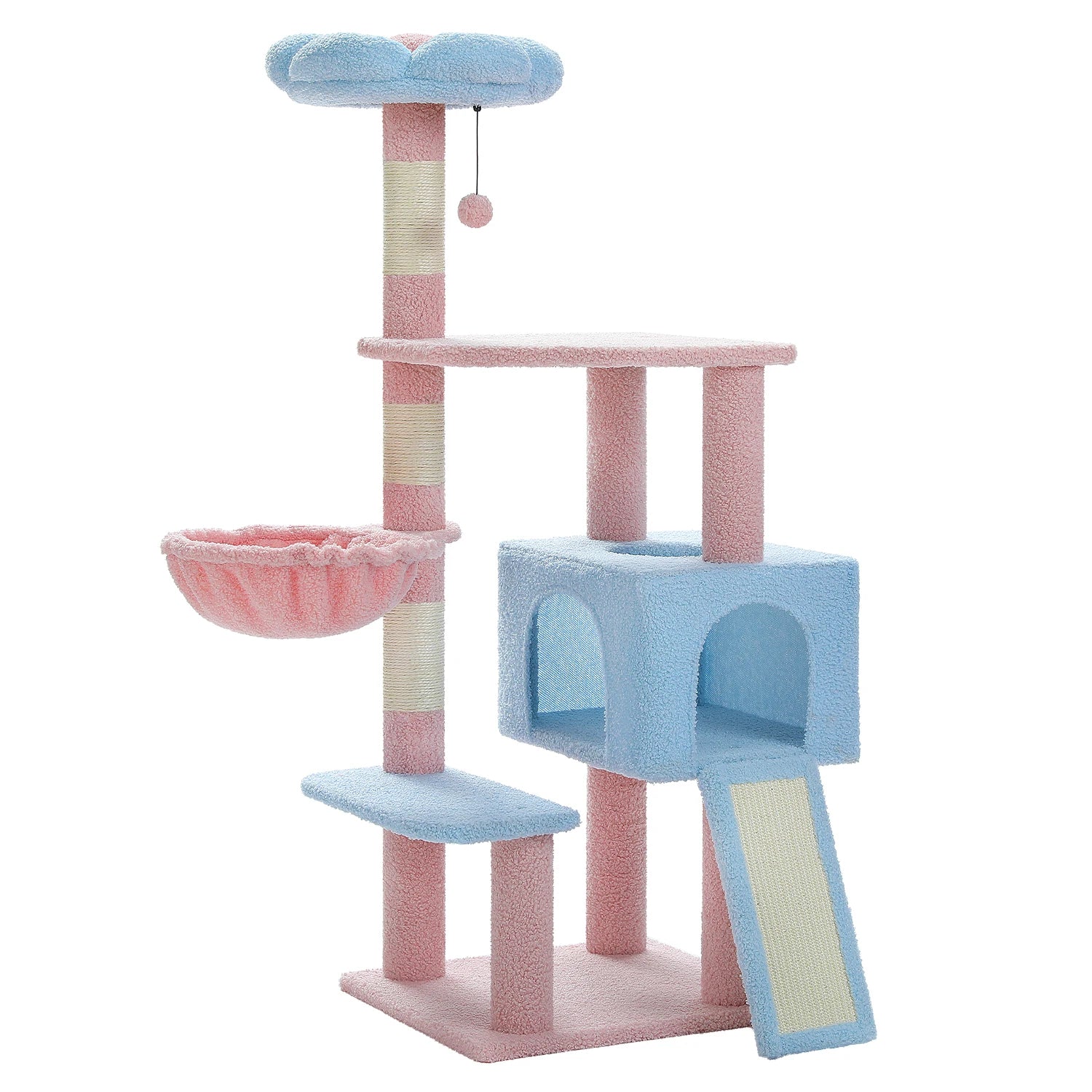 120cm Multi-Level Flower Cat Tree A0281