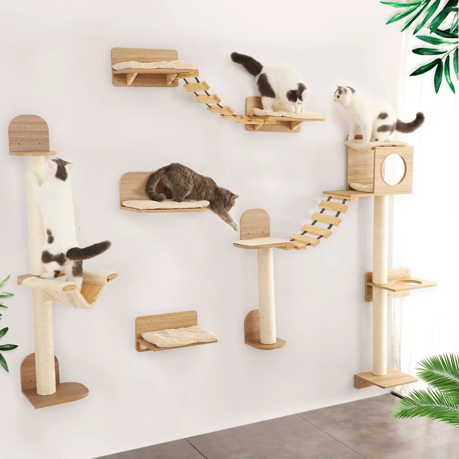 Wall-Mounted Cat Climbing Rope A0286