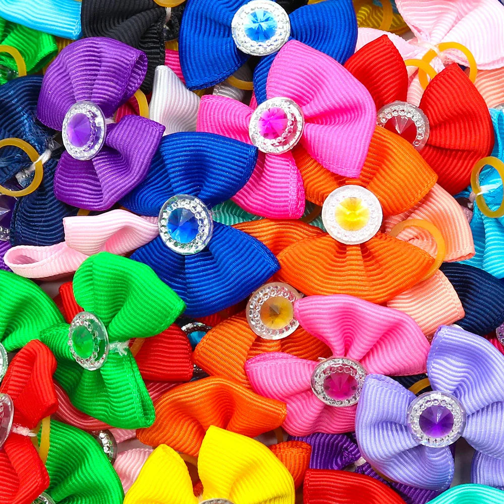 20pcs Summer Dog Hair Bows A0442