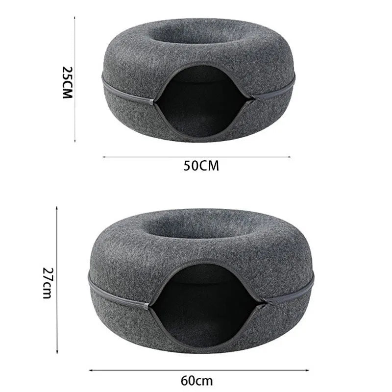 Donut Cat Bed & Tunnel A0252