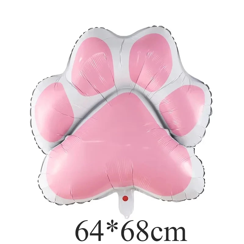 Party Balloon-Pink Paw Decor for Pet A0254