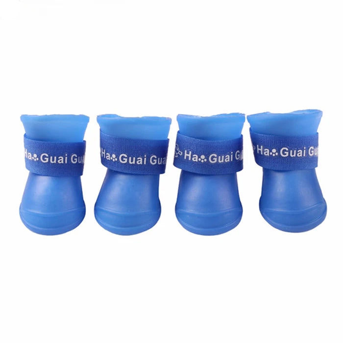 4pcs Dog Rain Boots A0082