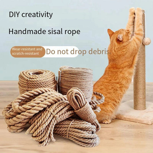 Natural Sisal Rope – DIY Cat Scratching Post A0288