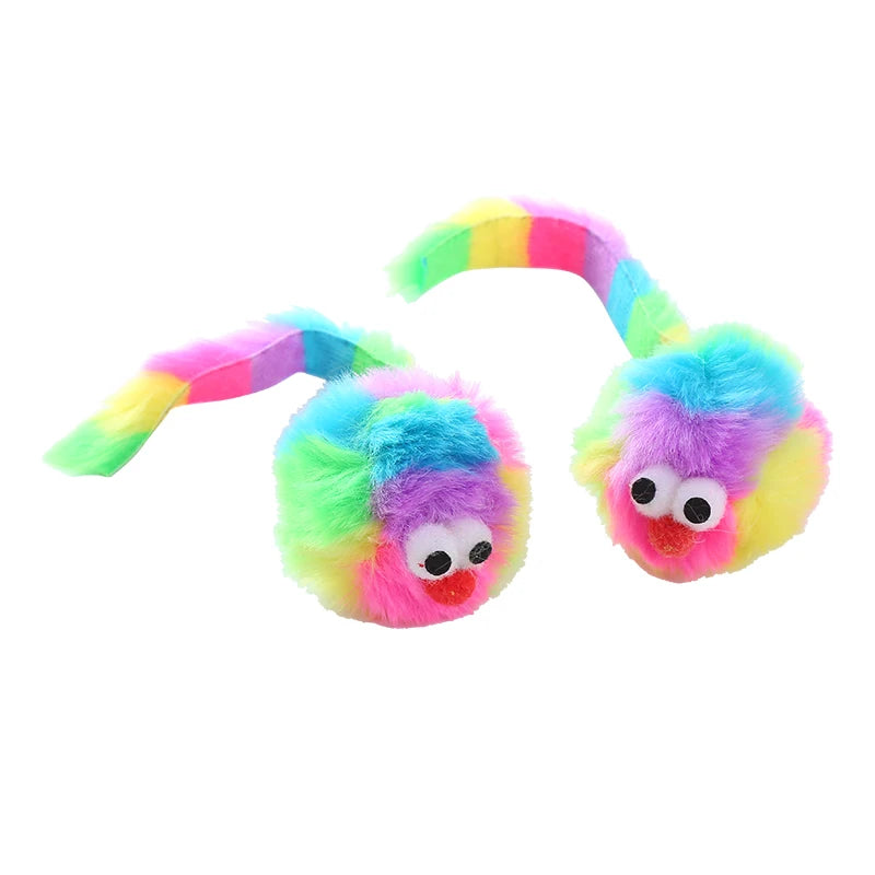 Rainbow Rabbit Plush Mouse Toy for Play A0422