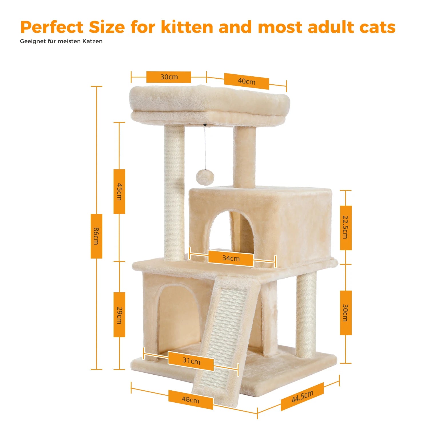 Cat Climbing Frame Scratching Post Tree Toy Gym A0289