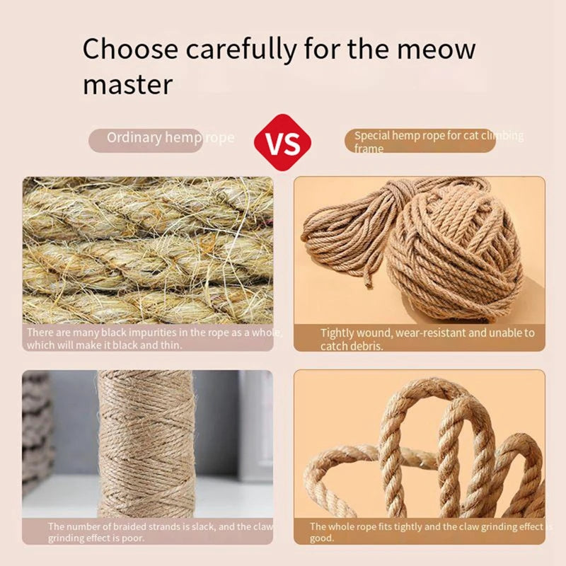 Natural Sisal Rope – DIY Cat Scratching Post A0288