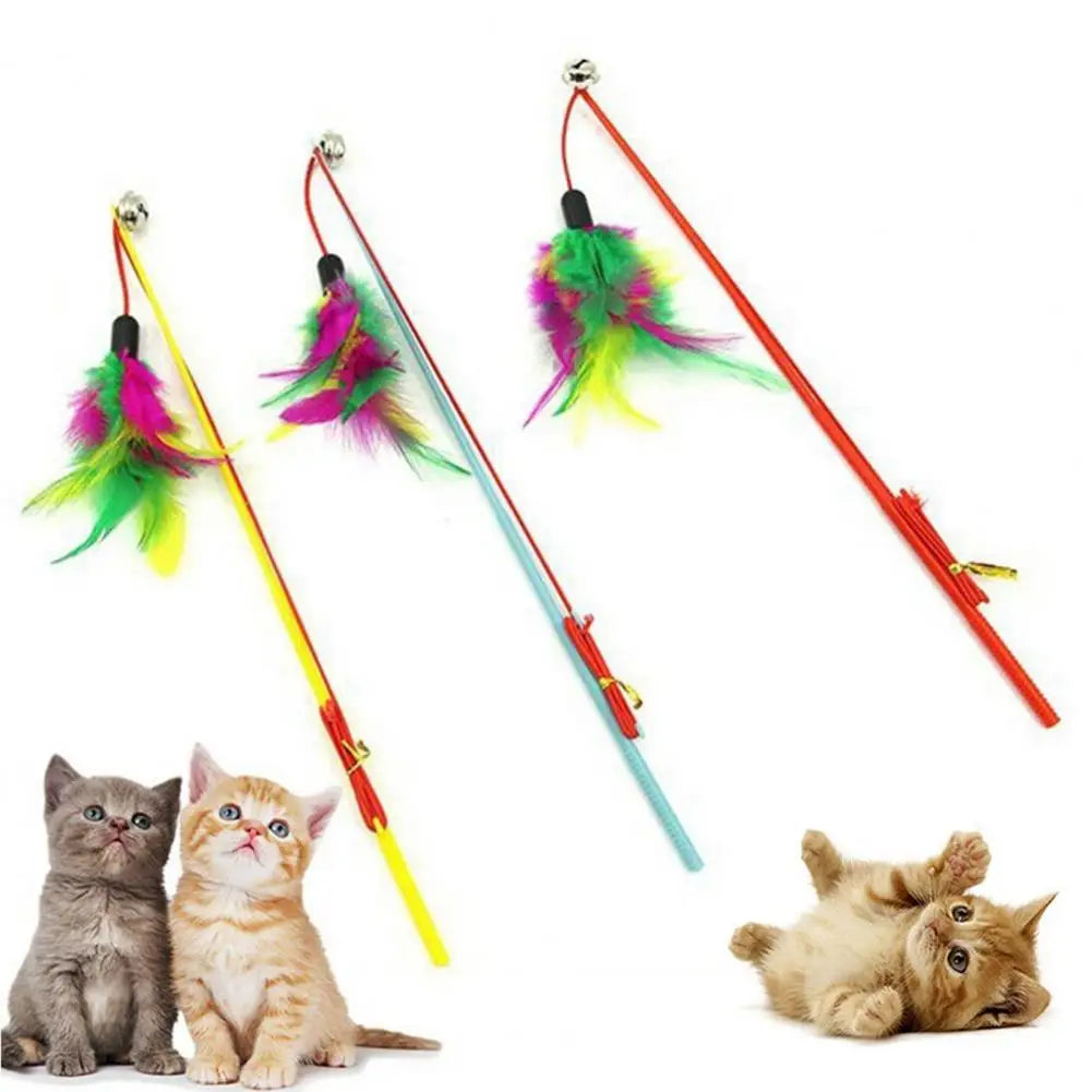 Classic Cat Bell Toy – Eco-Friendly Stick A0207