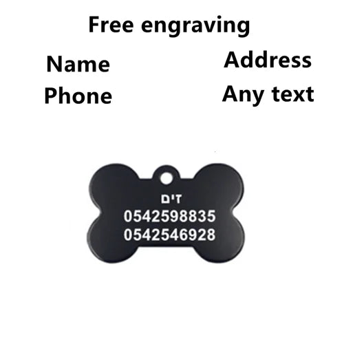 2pcs Personalized Pet ID Tags A0037