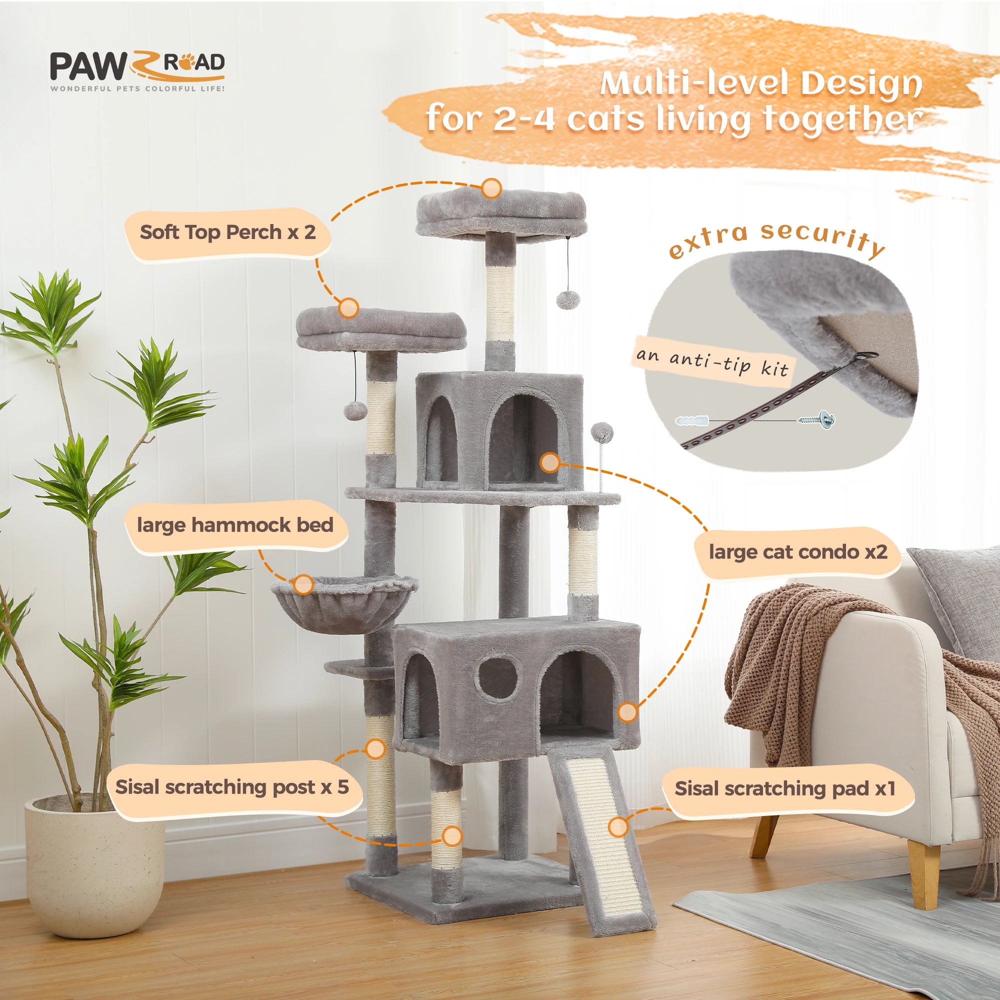 Multi-Level Cat Tree A0274