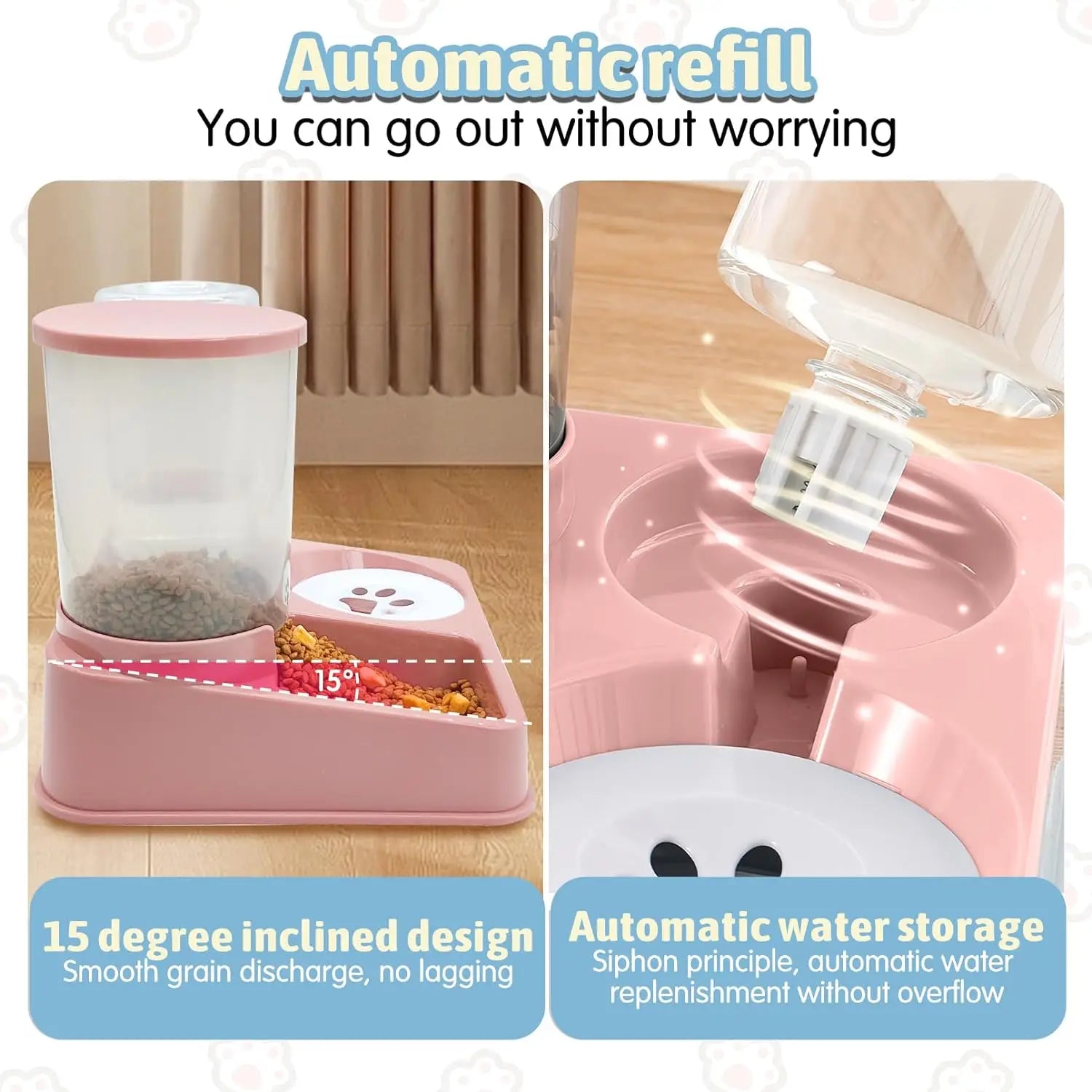 2-in-1 Automatic Pet Feeder & Waterer A0325